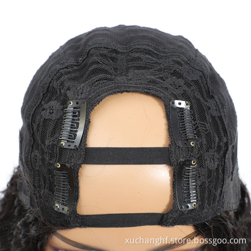 Virgin Hair Human Hair Supplier Vietnamese U Part Curly Wig HD Lace Frontal Wig 360 Lace Wigs Natural Hair